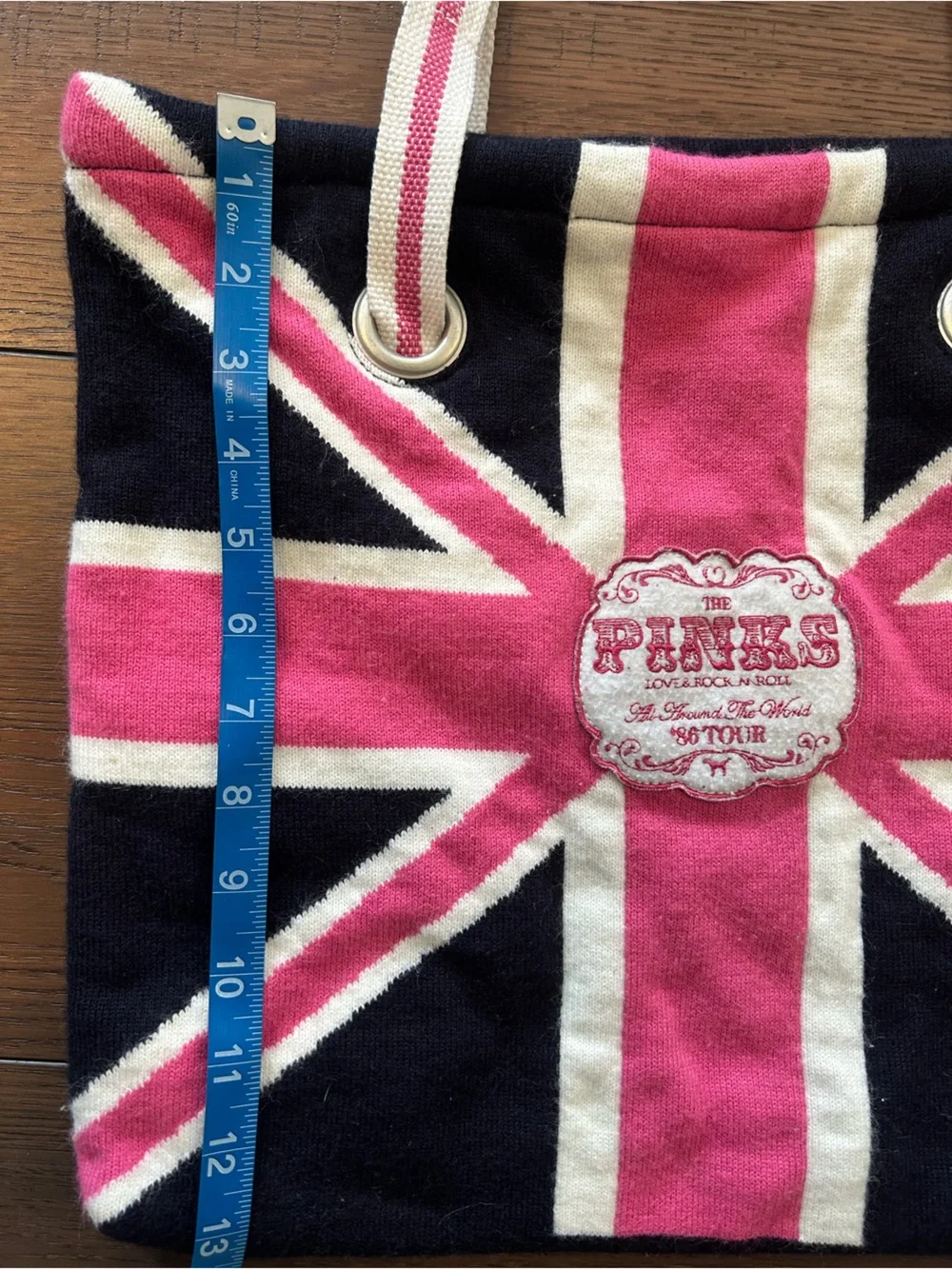Victoria’s Secret “The Pinks Love & Rock N Roll Around The World ‘86 Tour Tote